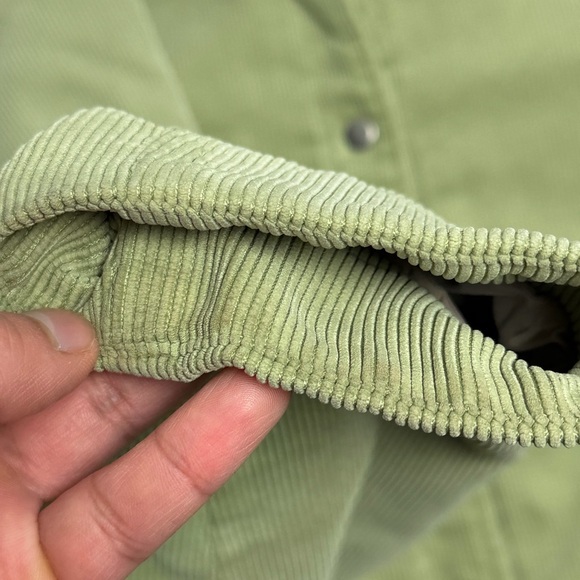 Vintage Patagonia Jacket Women’s M Green Corduroy Cordwarmer Fleece Lined Y2K - Picture 11 of 12